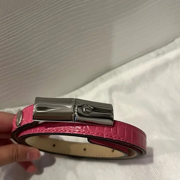 Longchamp | Accessories | Longchamp Pink Roseau Belt | Poshmark display picture 3